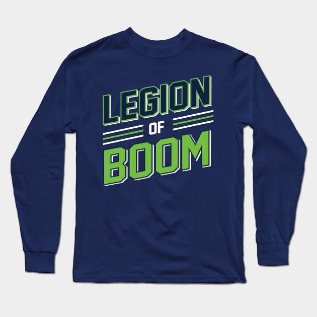 Legion Of Boom Seattle Seahawks Football Design Long Sleeve T-Shirt by stayfrostybro